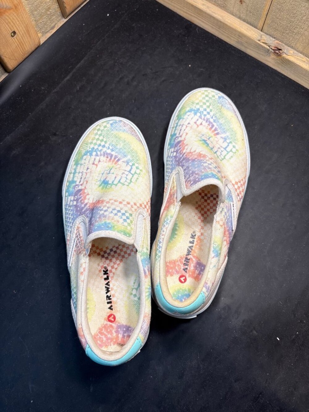 Airwalk WARIDE-J Womens Tie Dye Checker Platform Shoes Size US 9 UK 7 EU 40 - Picture 4 of 7